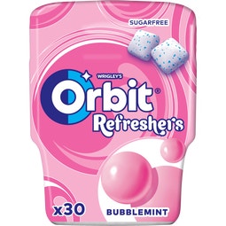 Chicle con edulcorante sin azúcar y sabor a frutas y menta image