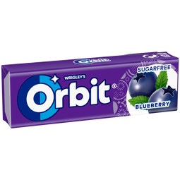 Chicle sin azúcar con edulcorantes y sabor a arándano image